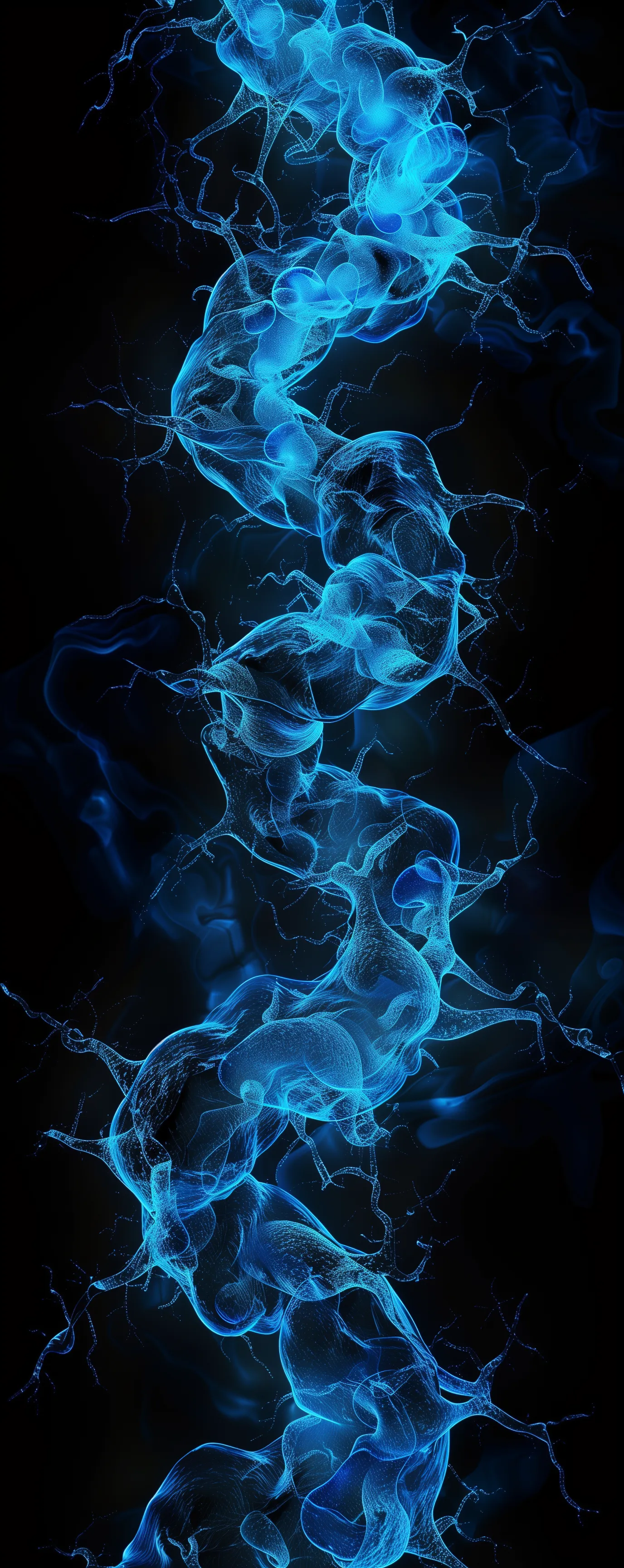 Electric-blue amino-acid chain microscopy — Swiss facility